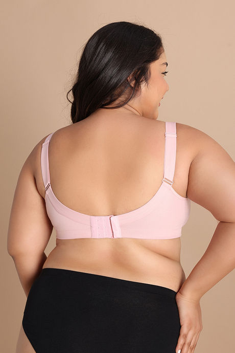 Zivame True Curv Double Layered Non Wired Full Coverage Super Support Bra - Silver Pink — image 4